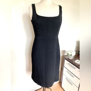 ARMANI Collezioni Black Sleeveless Textured Dress